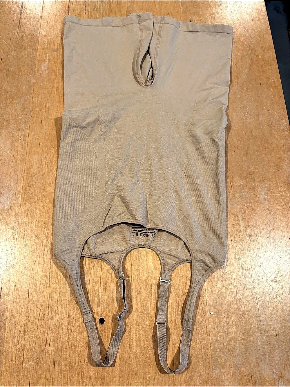 Control It ~ FAJA Beige Shapewear Bodysuit SITS BELOW BUST